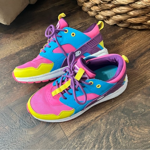 Heelys Force Skate Shoe Youth 4 Women’s 5 Neon Colors with Wheels - Picture 5 of 7